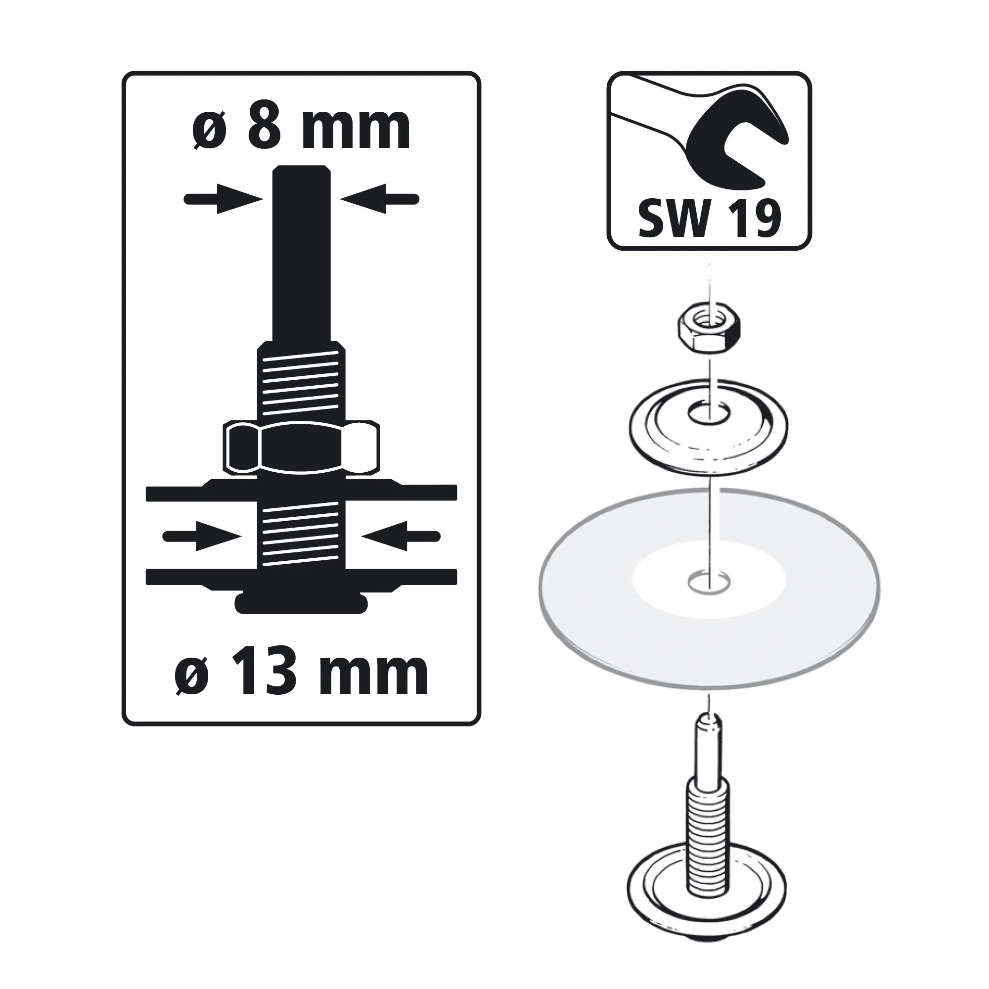Spanndorn für Bohrung Ø 13 mm - Image 2