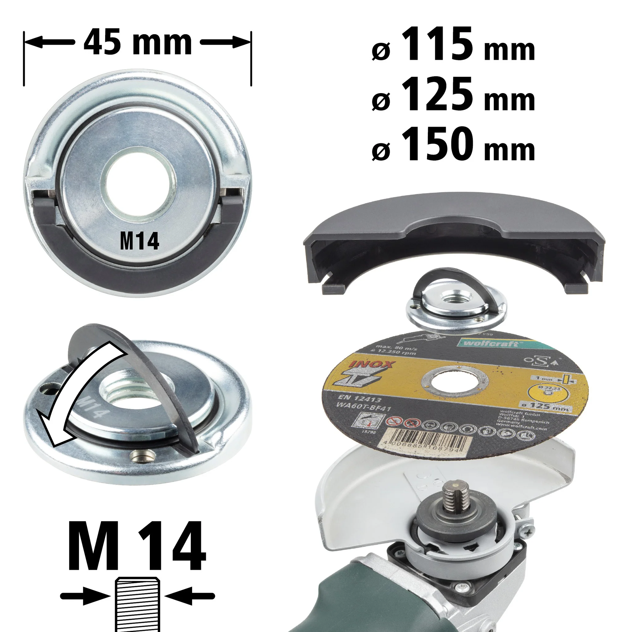 Schnellspannmutter für Winkelschleifer - Image 4