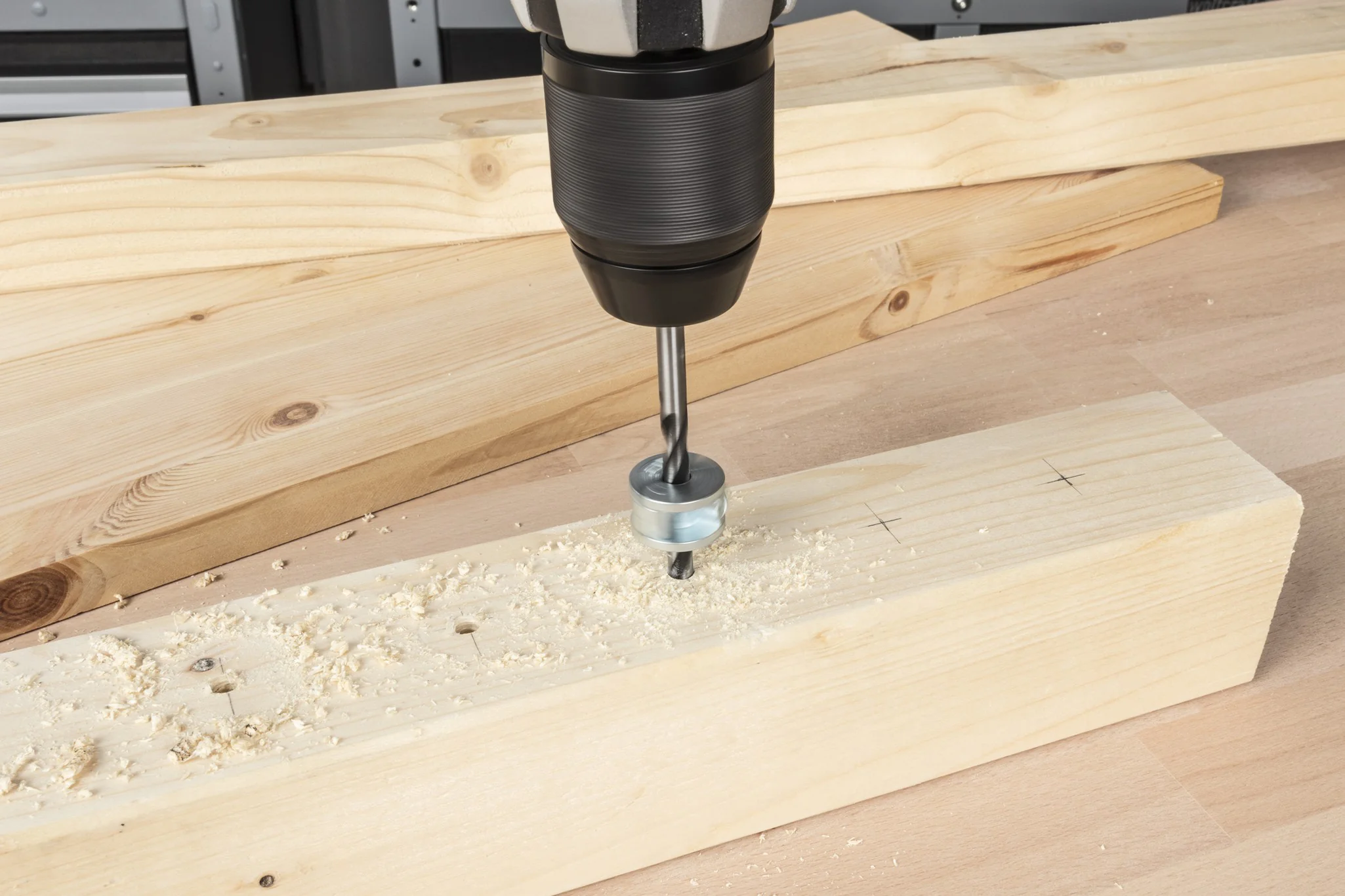 Holzspiralbohrer-Set mit Tiefenstopp, 2-tlg. - Image 5