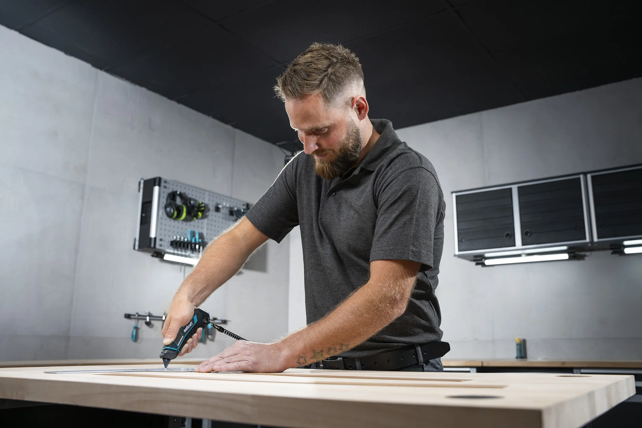 Trapezklingen-Messer PRO SAFETY mit Köcher - Image 3