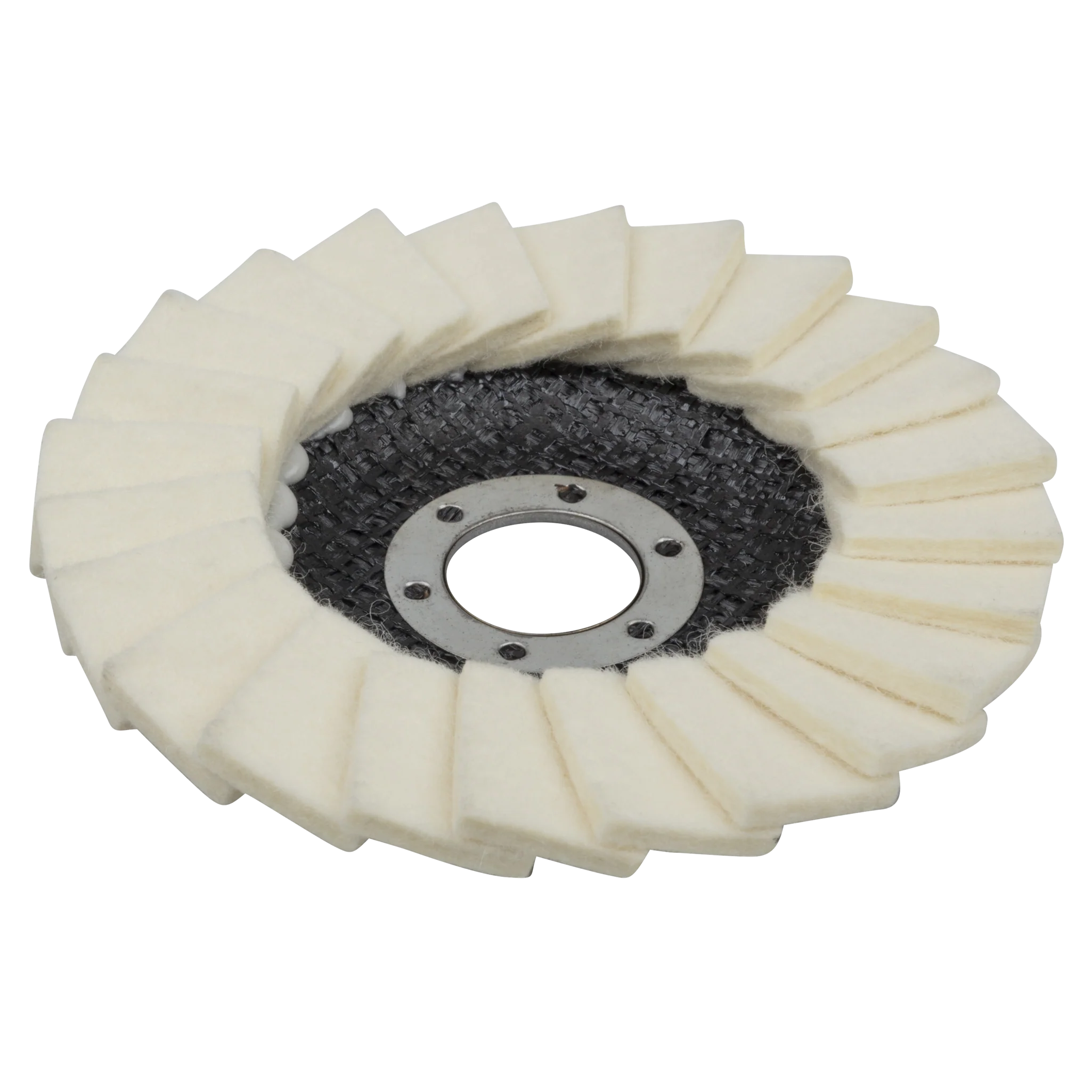 Schleiflamellenteller mit Filz, Ø 115 mm