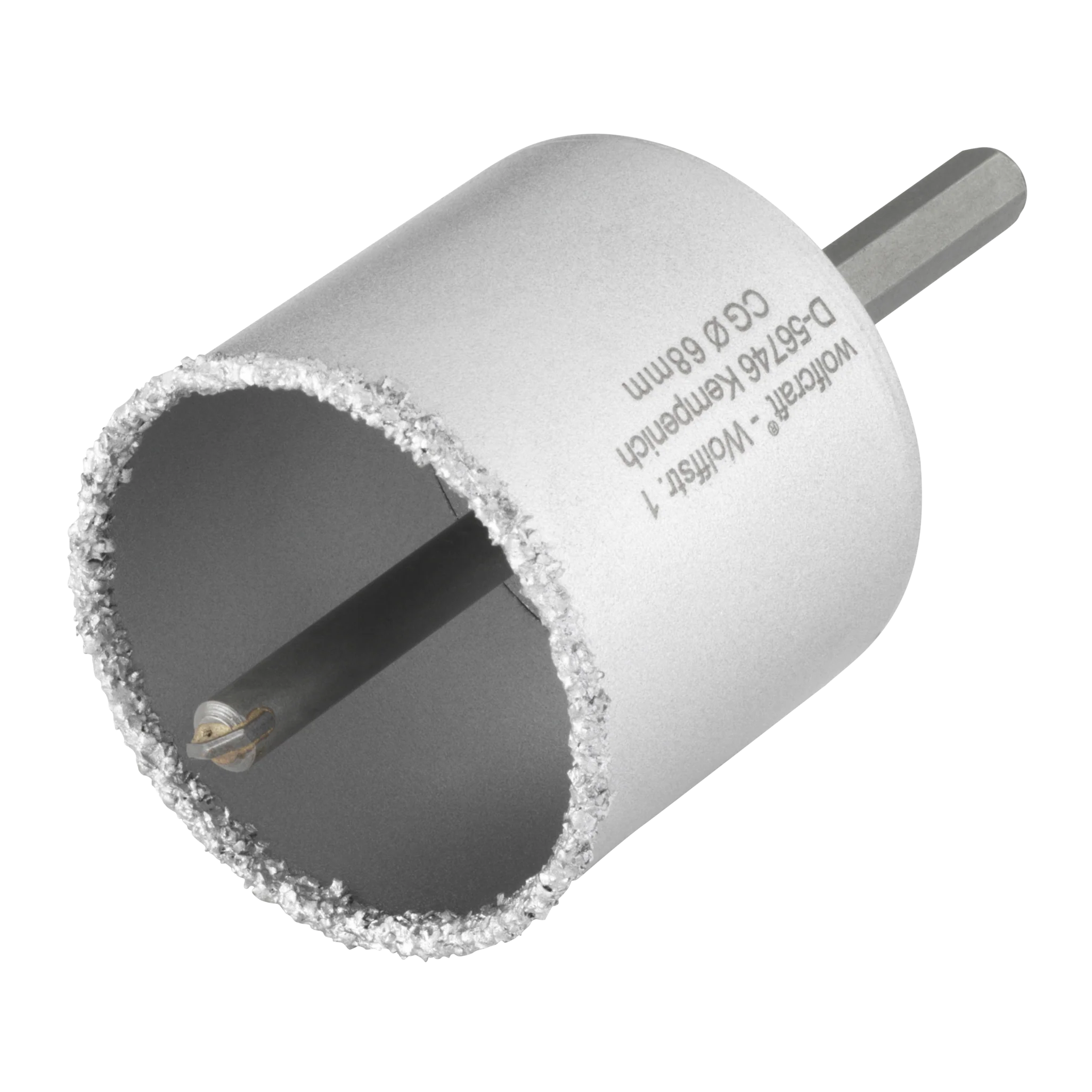 Bohrkrone, hartmetallbestreut, mit Spanndorn, Ø 68 mm